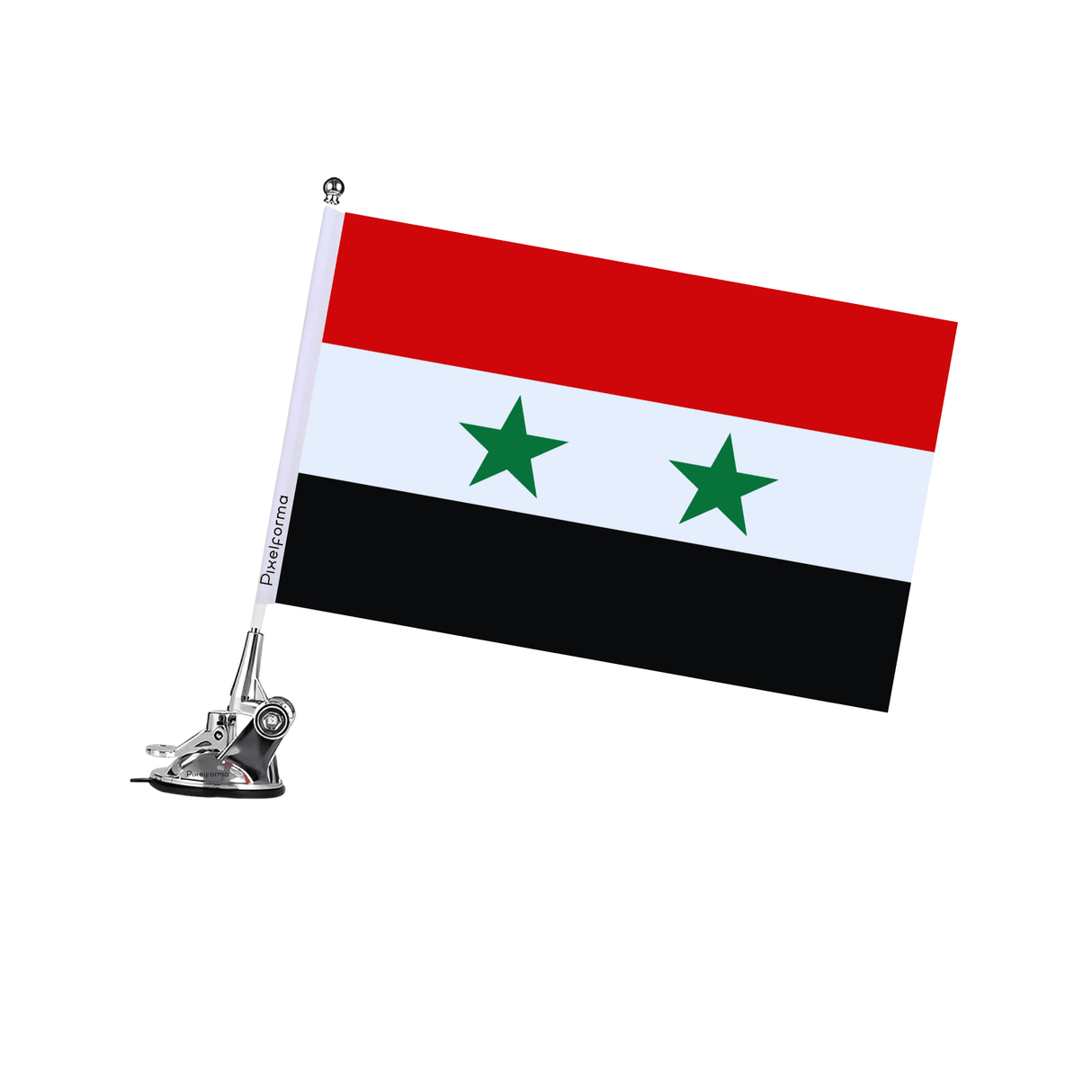 Mât à Ventouse Drapeau de la Syrie - Pixelforma