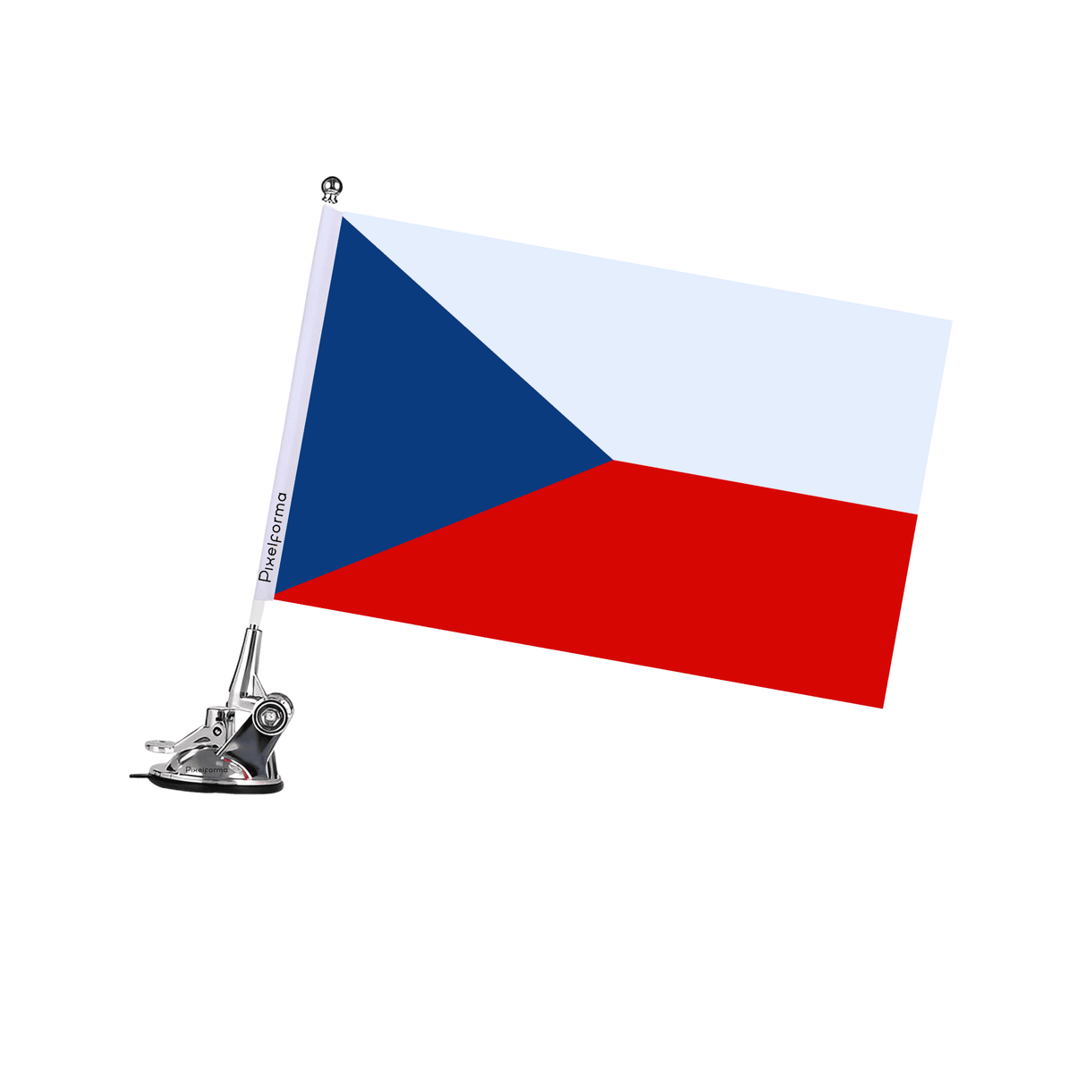 Mât à Ventouse Drapeau de la Tchéquie - Pixelforma 