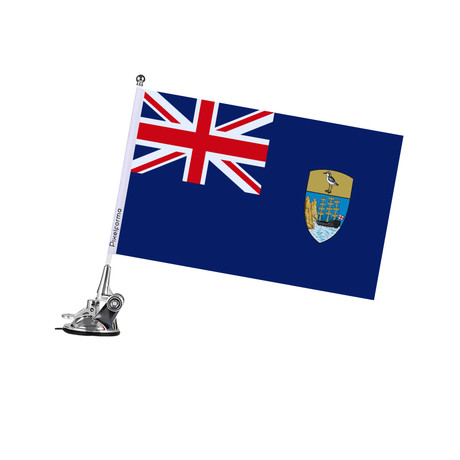 Mât à Ventouse Drapeau de Sainte-Hélène, Ascension et Tristan da Cunha - Pixelforma 