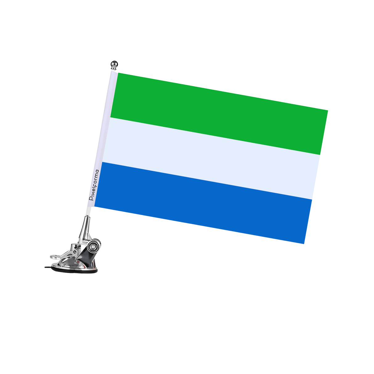 Mât à Ventouse Drapeau de Sierra Leone - Pixelforma 