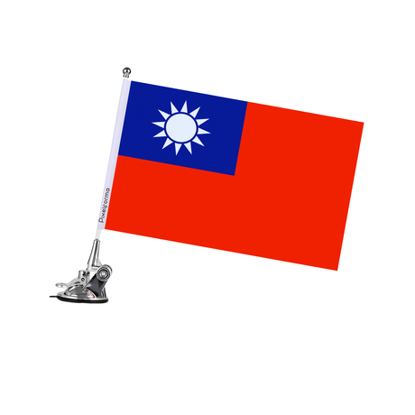 Mât à Ventouse Drapeau de Taïwan - Pixelforma 