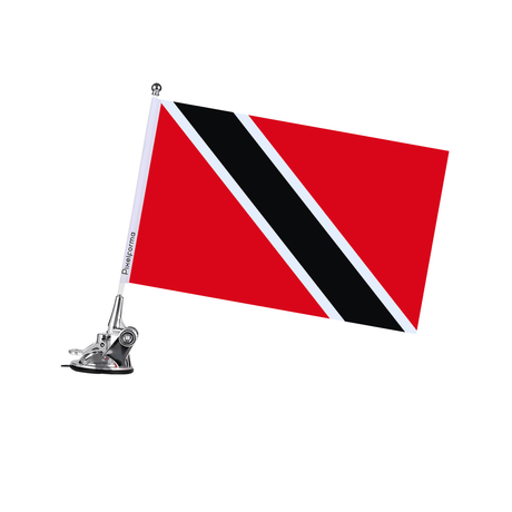 Mât à Ventouse Drapeau de Trinité-et-Tobago - Pixelforma 