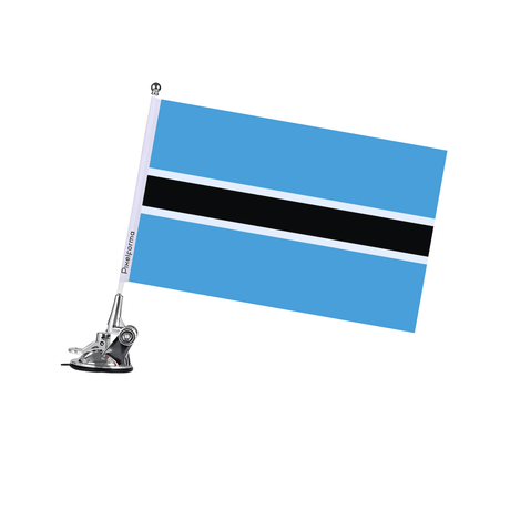 Mât à Ventouse Drapeau du Botswana - Pixelforma