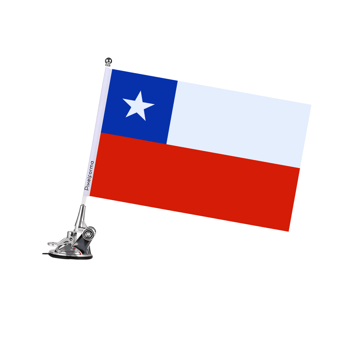 Mât à Ventouse Drapeau du Chili - Pixelforma 