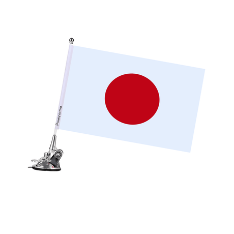 Mât à Ventouse Drapeau du Japon - Pixelforma 