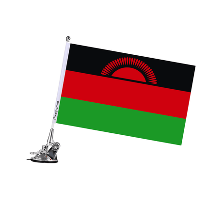 Mât à Ventouse Drapeau du Malawi - Pixelforma