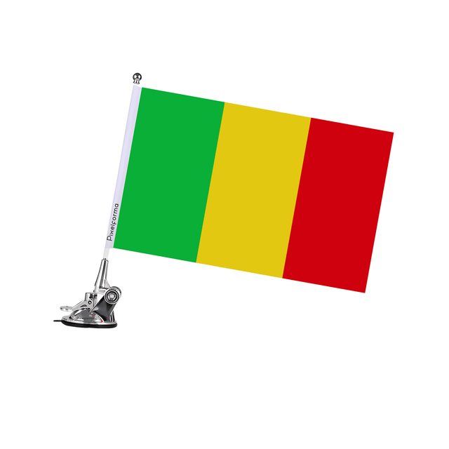 Mât à Ventouse Drapeau du Mali - Pixelforma 
