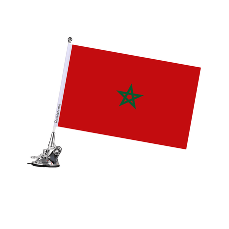 Mât à Ventouse Drapeau du Maroc - Pixelforma 