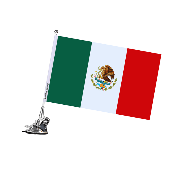 Mât à Ventouse Drapeau du Mexique - Pixelforma 