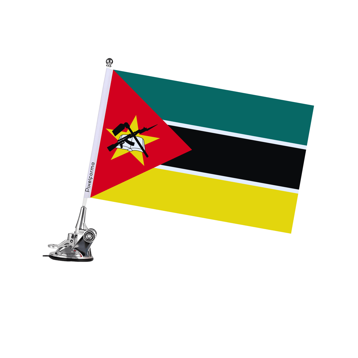 Mât à Ventouse Drapeau du Mozambique - Pixelforma