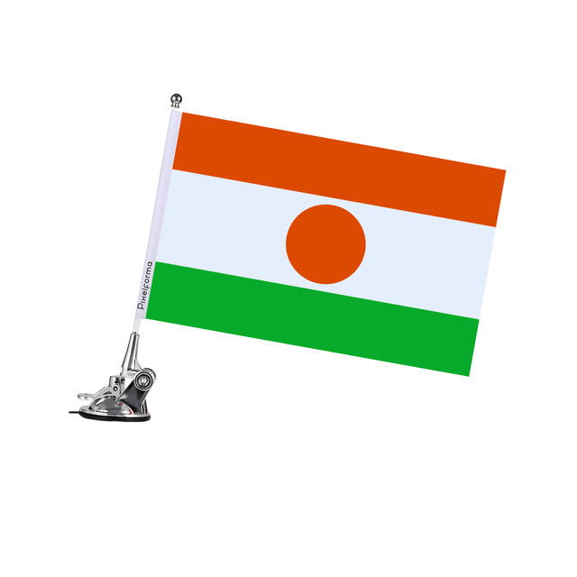 Mât à Ventouse Drapeau du Niger - Pixelforma 