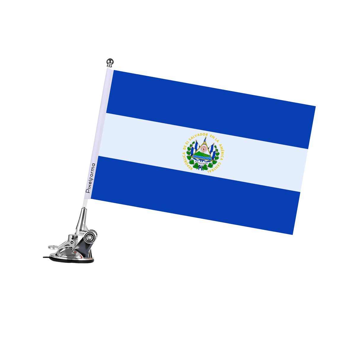 Mât à Ventouse Drapeau du Salvador - Pixelforma