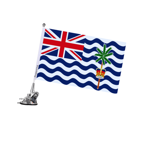 Mât à Ventouse Drapeau du Territoire britannique de l'océan Indien - Pixelforma