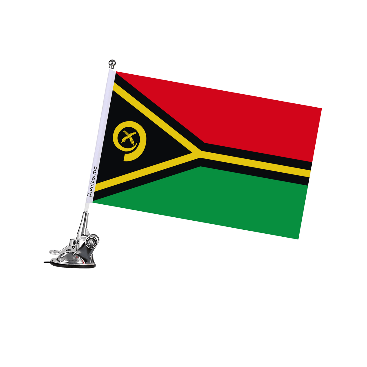 Mât à Ventouse Drapeau du Vanuatu - Pixelforma