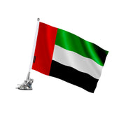 Mât à ventouse drapeau émirats arabes polyester acier