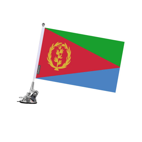 Mât à ventouse drapeau érythrée en polyester - pixelforma