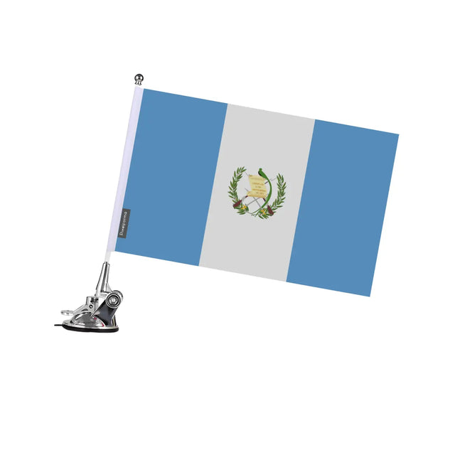 Mât à Ventouse Drapeau Guatemala en Polyester - Pixelforma 