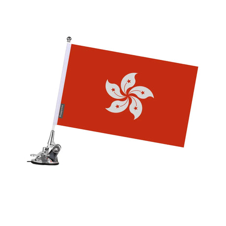 Mât à Ventouse Drapeau Hong Kong en Polyester - Pixelforma 