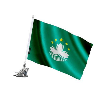 Mât à ventouse drapeau macao en polyester - pixelforma