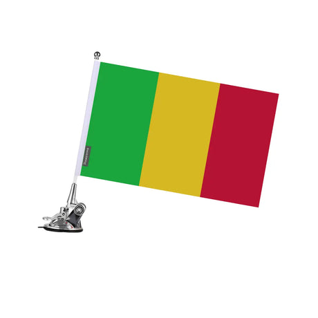 Mât à Ventouse Drapeau Mali en Polyester - Pixelforma 