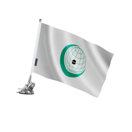Mât à ventouse drapeau organisation de la coopération islamique en ployester - pixelforma