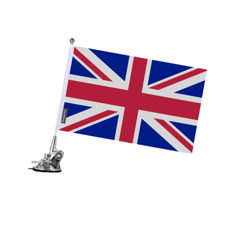 Mât à ventouse drapeau royaume-uni en polyester - pixelforma