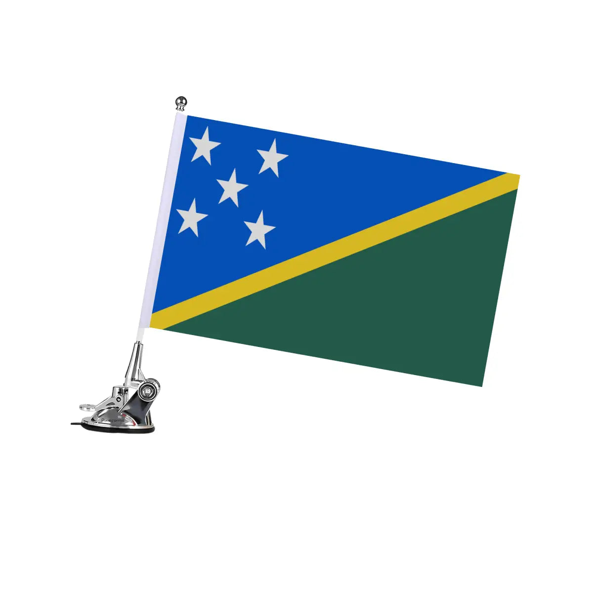 Mât à ventouse drapeau salomon,pays en polyester - pixelforma