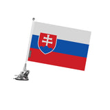 Mât à ventouse drapeau slovaquie en polyester - pixelforma