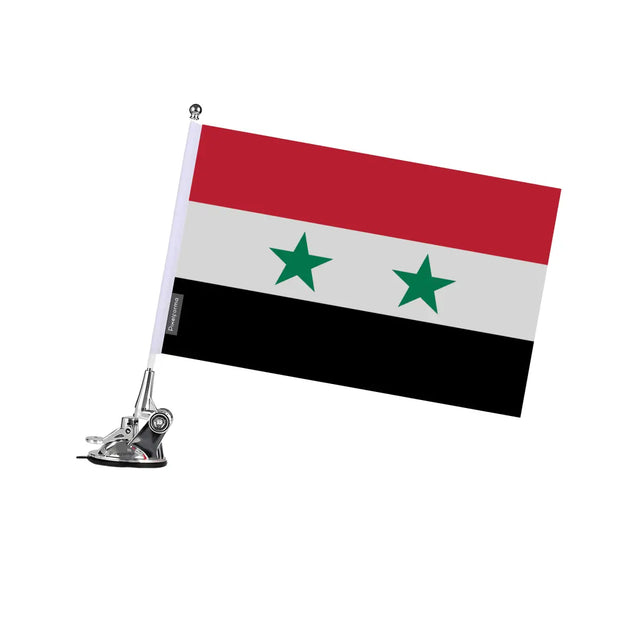 Mât à Ventouse Drapeau Syrie en Polyester - Pixelforma 