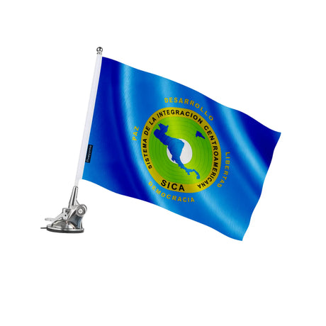 Mât à ventouse drapeau système d’intégration centraméricain en ployester - pixelforma