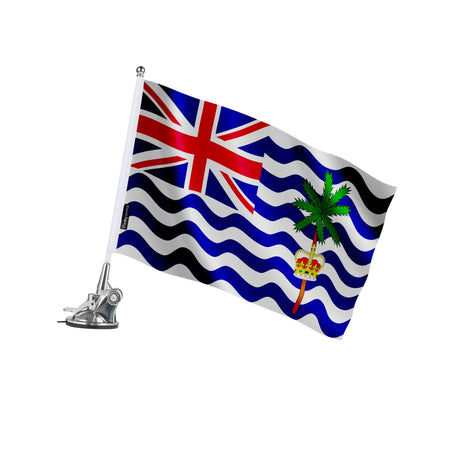 Mât à ventouse drapeau territoire britannique polyester acier
