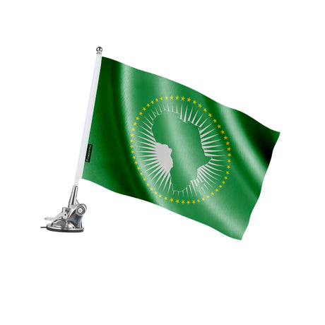Mât à ventouse drapeau union africaine en ployester - pixelforma