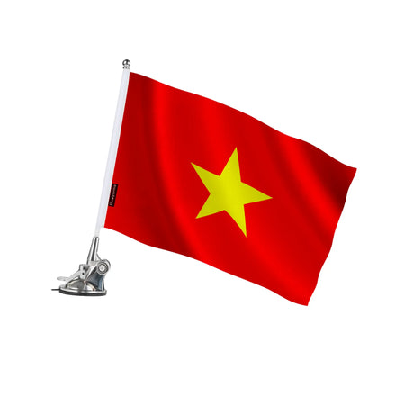 Mât à ventouse drapeau viêt nam polyester acier inoxydable