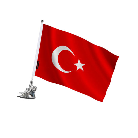 Mât à ventouse turquie polyester acier inoxydable élégant