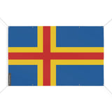 Mini drapeau åland en polyester résistant avec œillets