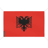 Mini drapeau albanie polyester résistant avec œillets