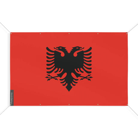 Mini drapeau albanie polyester résistant avec œillets