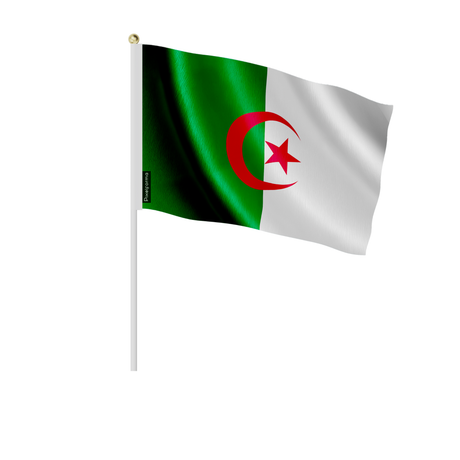Mini drapeau algérie en plusieurs tailles - pixelforma