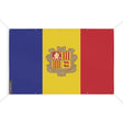 Mini drapeau andorre en polyester résistant avec œillets