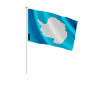 Mini drapeau antarctique à tenir en main en polyester