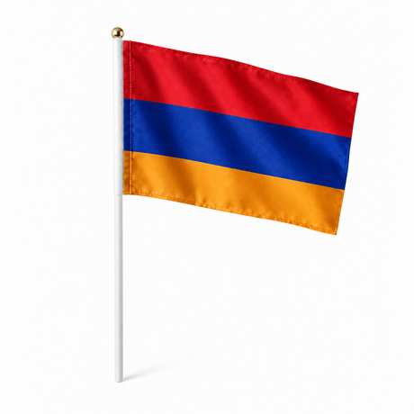Mini drapeau Arménie en polyester à tenir à la main