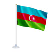 Mini drapeau azerbaïdjan en polyester avec ventouse