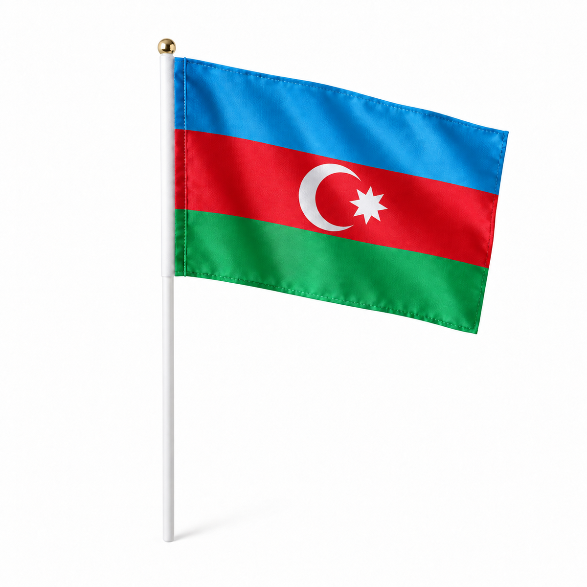 Mini drapeau Azerbaïdjan en polyester à tenir à la main