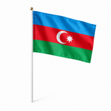 Mini drapeau Azerbaïdjan en polyester à tenir à la main