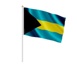 Mini drapeau bahamas en polyester à tenir à la main