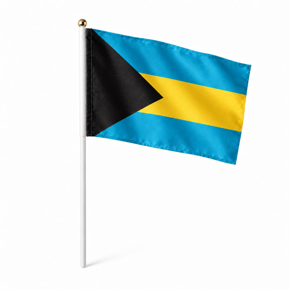 Mini drapeau Bahamas en polyester à tenir à la main