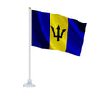 Mini drapeau barbade polyester avec ventouse pour surface lisse