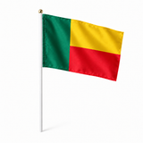 Mini drapeau Bénin en polyester à tenir à la main