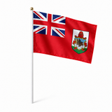 Mini drapeau Bermudes en polyester à tenir à la main