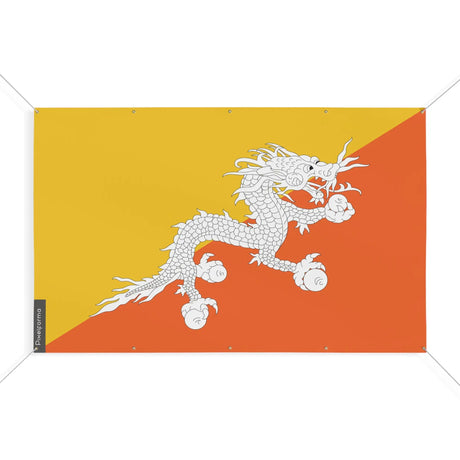 Mini drapeau bhoutan en polyester résistant œillets robustes